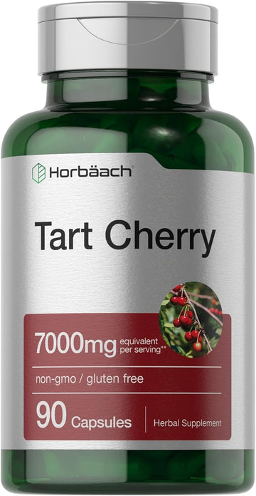 Horbäach Tart Cherry Extract 7000Mg | 90 Capsules | Traditional Herb Supplement | Non-Gmo And Gluten Free Formula