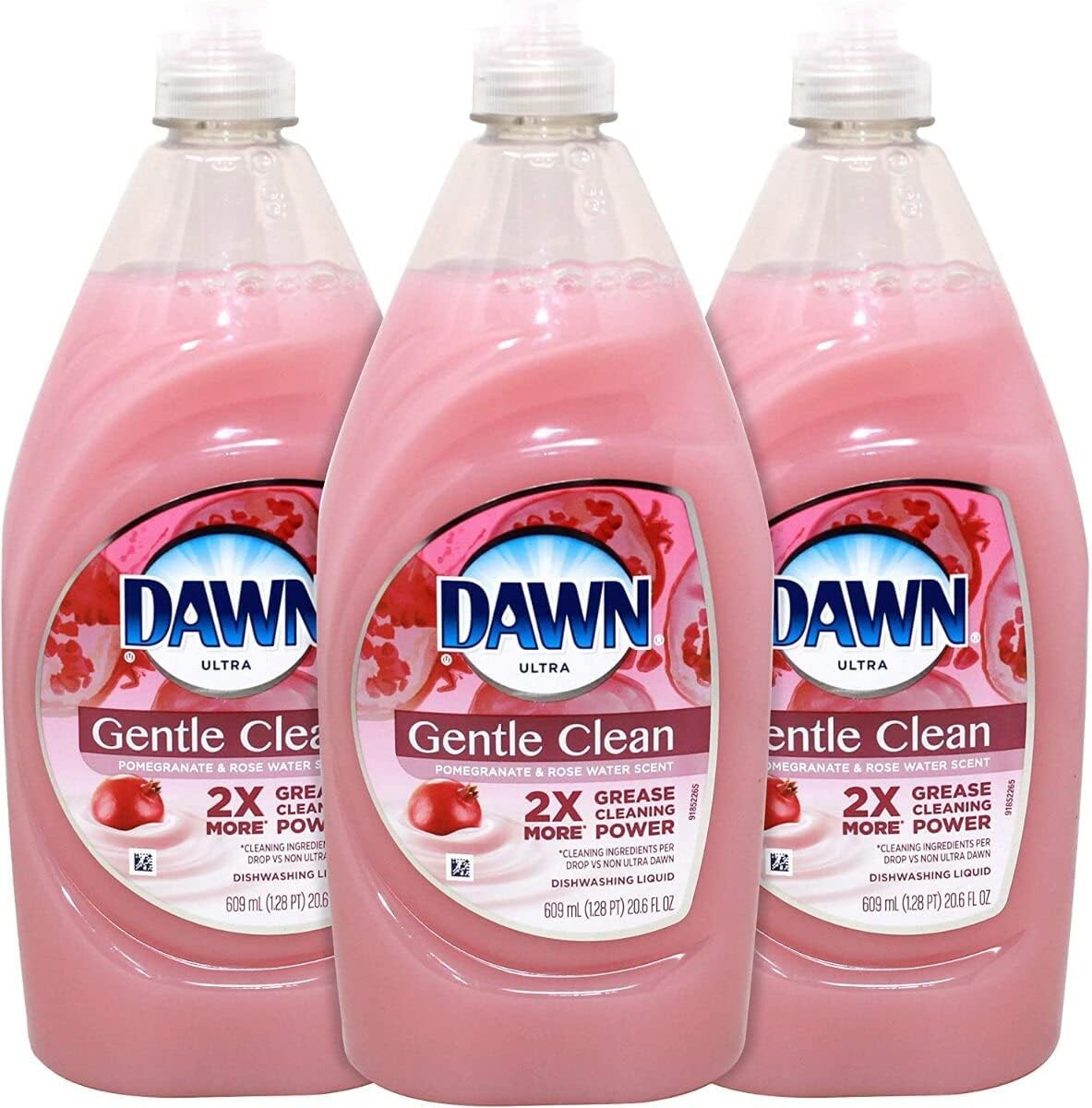 Dawn Gentle Clean Dishwashing Liquid, Pomegranate & Rose Water