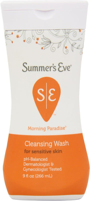 Summer'S Eve Cleansing Wash, Morning Paradise Sensitive Skin, 9-Ounce Bottles (Pack Of 6)