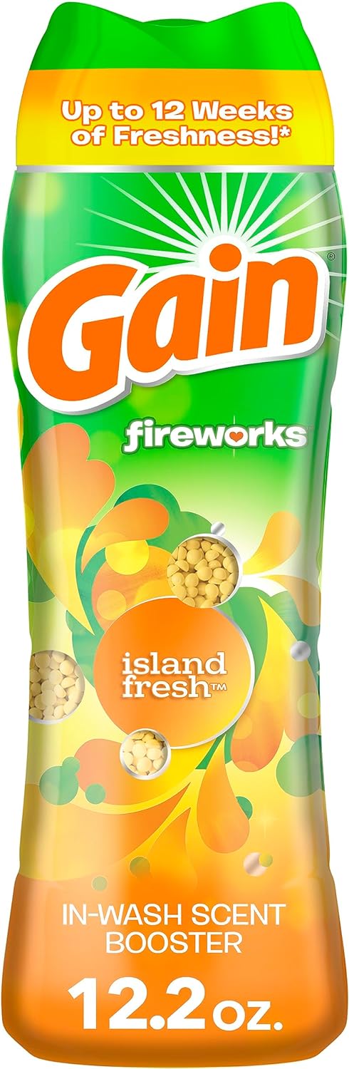 Gain Fireworks In-Wash Scent Booster, Island Fresh, 12.2 oz