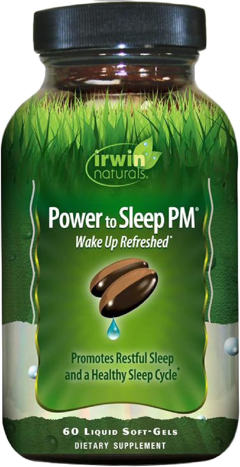Irwin Naturals Power To Sleep Pm Soft-Gels, 60-Count Bottle