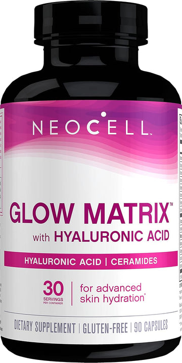 NeoCell Collagen Supplement, Hyaluronic Acid, Vitamin C & Ceramides, Promotes Skin Hydration & Elasticity, 90 Capsules