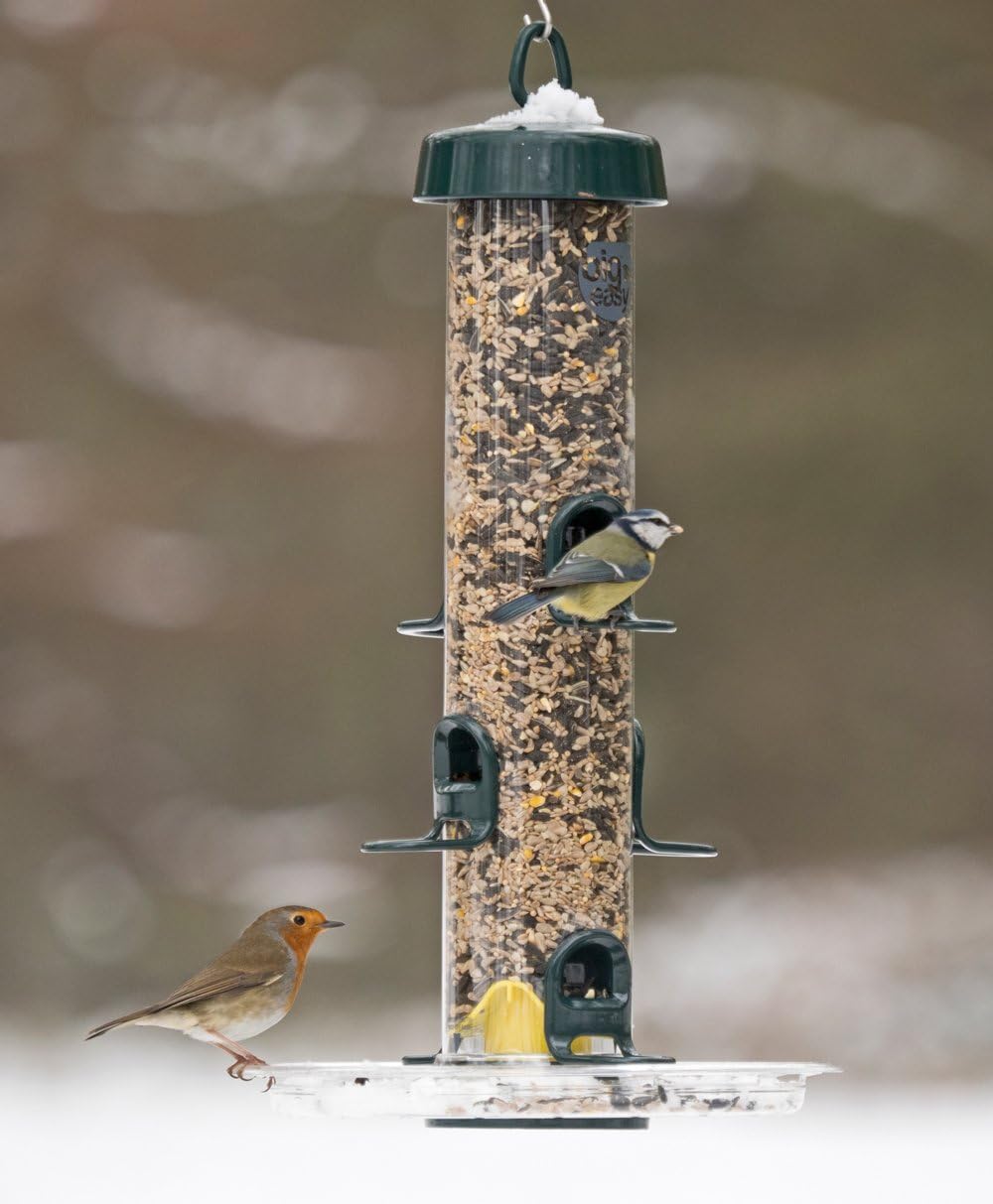 Small Seed Tray for Garden Bird Feeders - Jacobi Jayne® BigEasy™ Clear Seed Tray - Large Seed Tray Attaches to BigEasy™ Feeders to Catch Seed Blends and Mixes. :Home & Kitchen