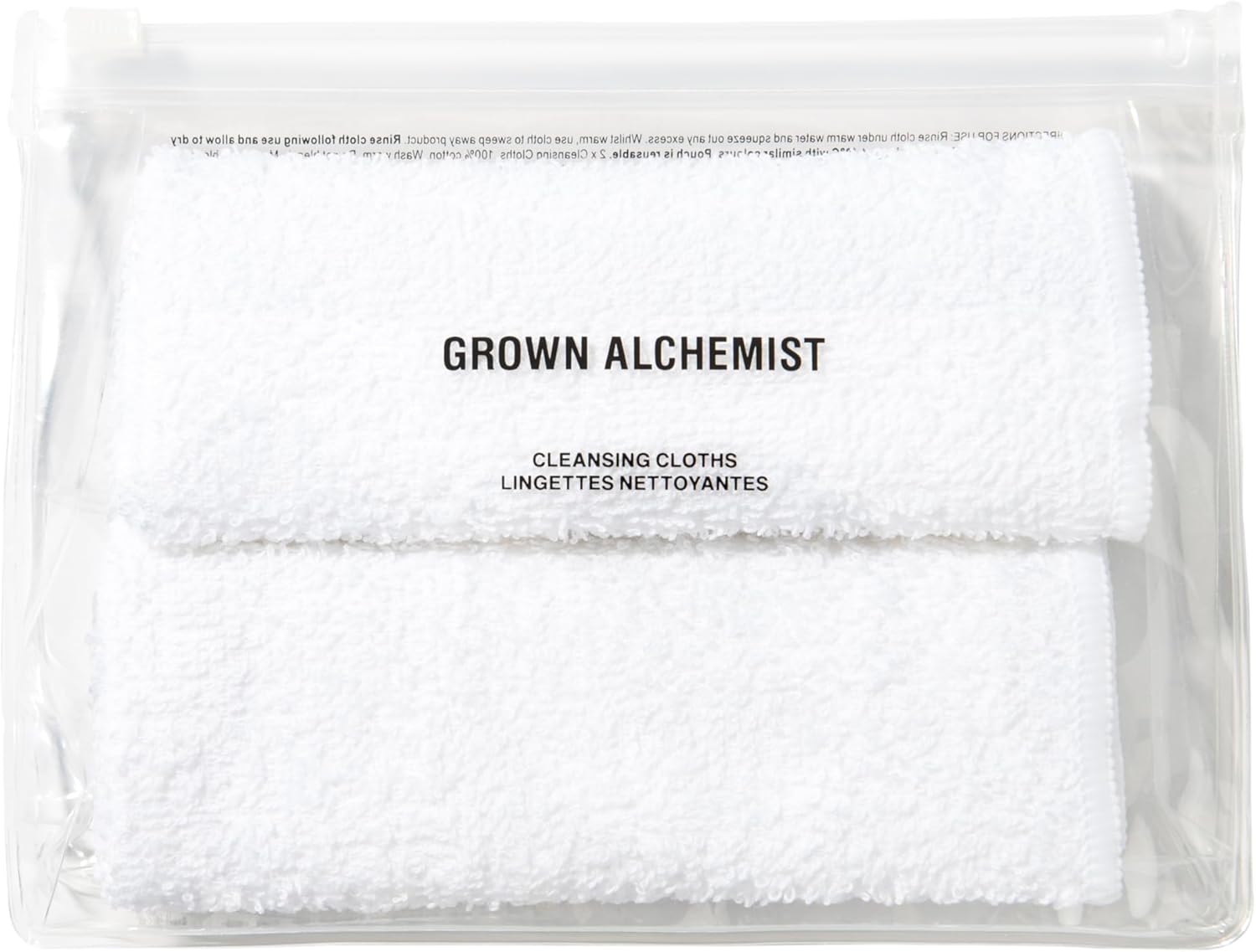 Grown Alchemist Luxury Face Cloths - Pack of 2 Reusable Natural Makeup Remover Wipes - Soft Cotton Facial Cleansing Cloths for All Skin Types - Sustainable Alternative to Disposable Face Wipes : Amazon.co.uk: Beauty