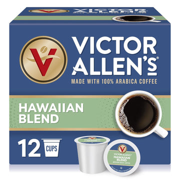 Victor Allen'S Coffee Hawaiian Blend, Medium Roast, 12 Count, Single Serve Coffee Pods For Keurig K-Cup Brewers (Formerly Kona Blend)