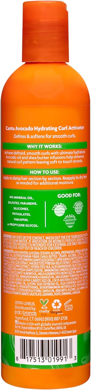 Cantu Avocado Curl Activator Cream 355ml (Packaging may vary) : Amazon.co.uk: Beauty