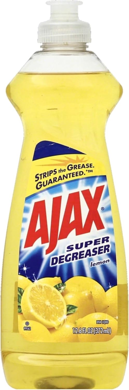 Ajax Liquid Dish Soap, Lemon 12.60 oz (Pack of 4) : Health & Household