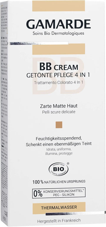 Gamarde Organic Bb Cream 4-In-1 Tinted Moisturiser 40G - Dark Skins
