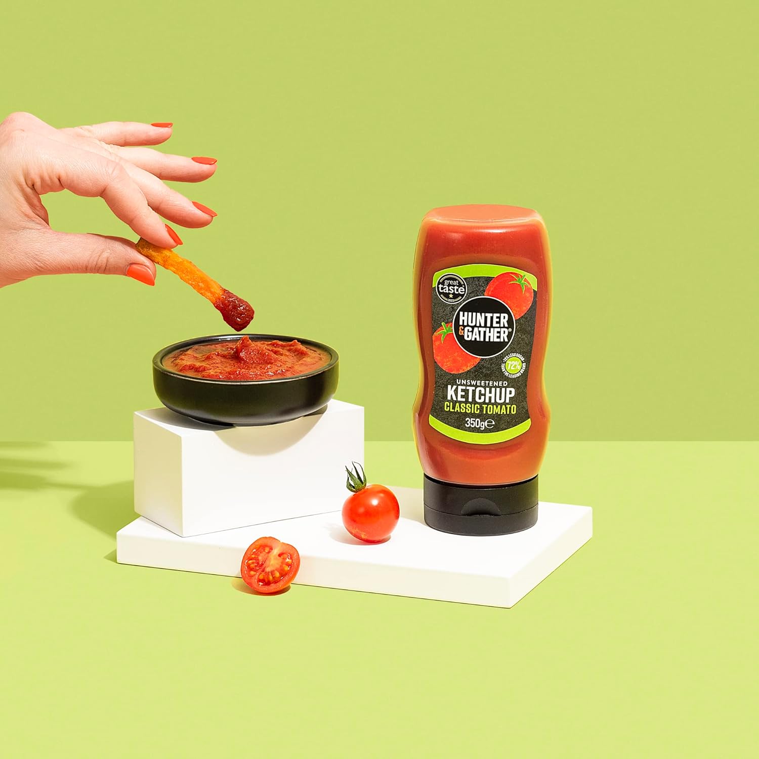 Hunter & Gather Unsweetened Ketchup Sauce | 350g Classic Ketchup Keto, Paleo, Low Carb & Vegan Friendly | Free from Added Sugar & Sweeteners : Amazon.co.uk: Grocery