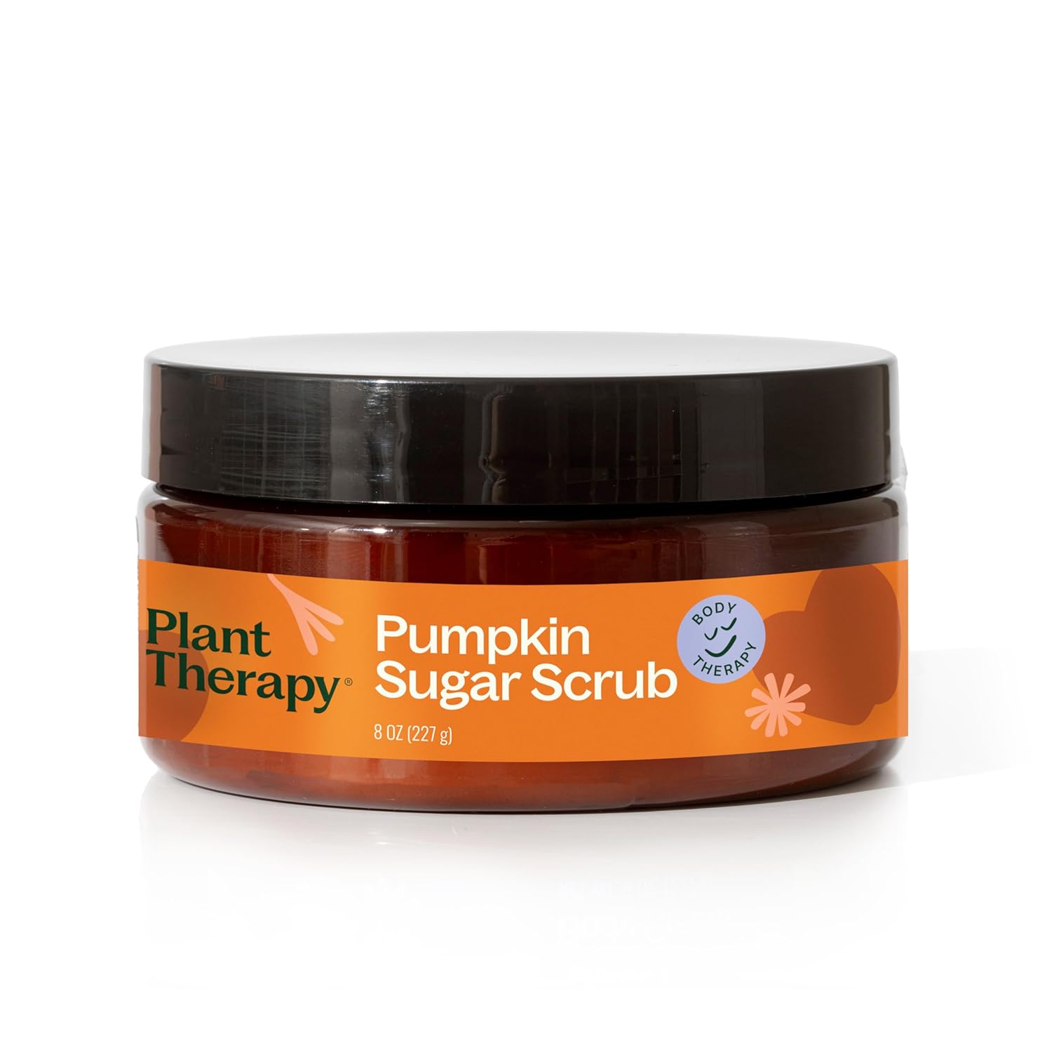 Plant Therapy Pumpkin Sugar Scrub 8 Oz Gently Polishes & Rejuvenates Skin, Classic Fall Scent, Helps Boost Circulation