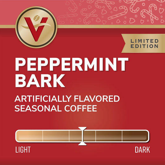 Victor Allen'S Coffee Peppermint Bark Flavored, Medium Roast, 42 Count, Single Serve Coffee Pods For Keurig K-Cup Brewers