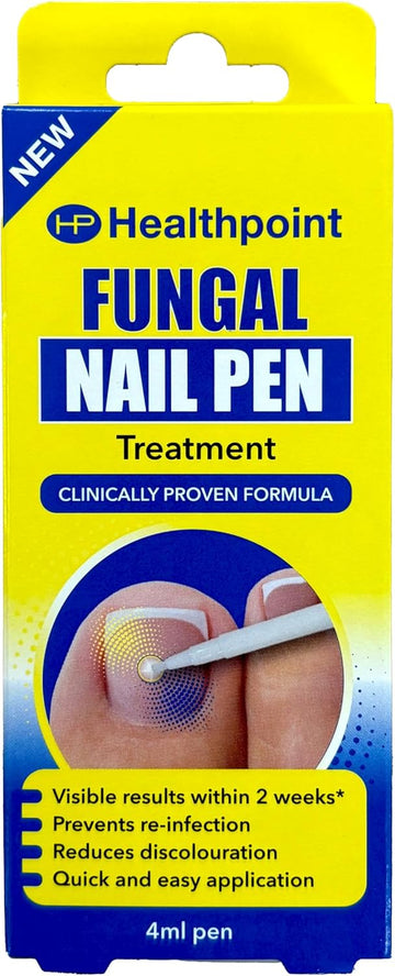 Healthpoint Fungal Nail Pen Treatment 4Ml, Prevents Spread Of Infection, Clinically Proven Formula, Reduces Discolouration, Quick And Easy Application, Results Within 2 Weeks