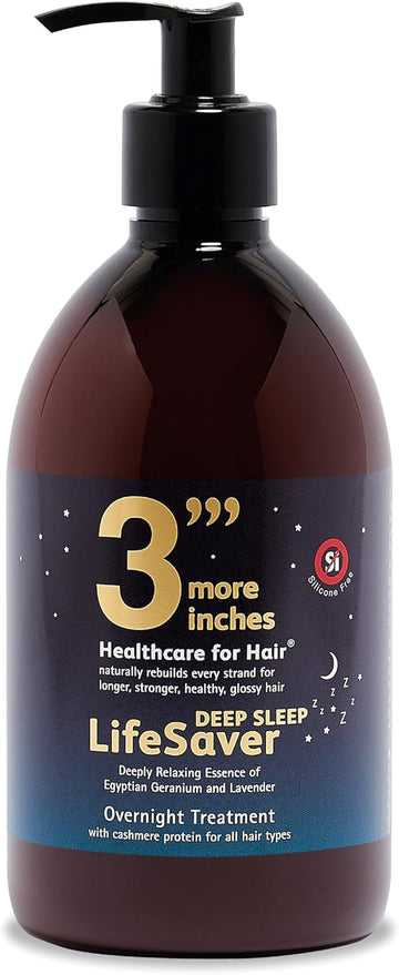 3'''More Inches Lifesaver Deep Sleep Overnight Hair Treatment 100Ml - Hair Repair For Split Ends, Broken Bonds & Dry Hair - Thicker, Smoother, Softer & Stronger Hair - Hair Care By Michael Van Clarke