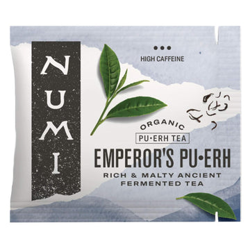 Numi Organic Emperor'S Pu-Erh Tea, 100 Tea Bags, Aged Fermented Yunnan Black Tea, Caffeinated