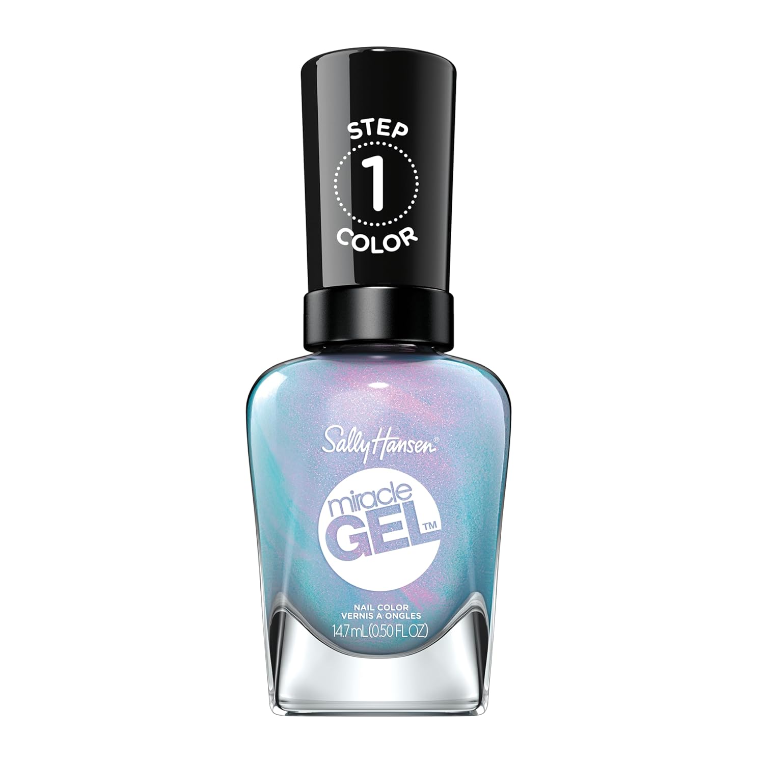 Sally Hansen Miracle Gel™, Lets Get Digtl, Long Lasting, Gel-Like Formula, No Uv Lamp Needed, Blue Nail Polish