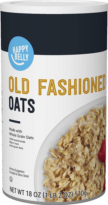 Amazon Brand - Happy Belly Old Fashioned Oats, 1.12 pound (Pack of 1)
