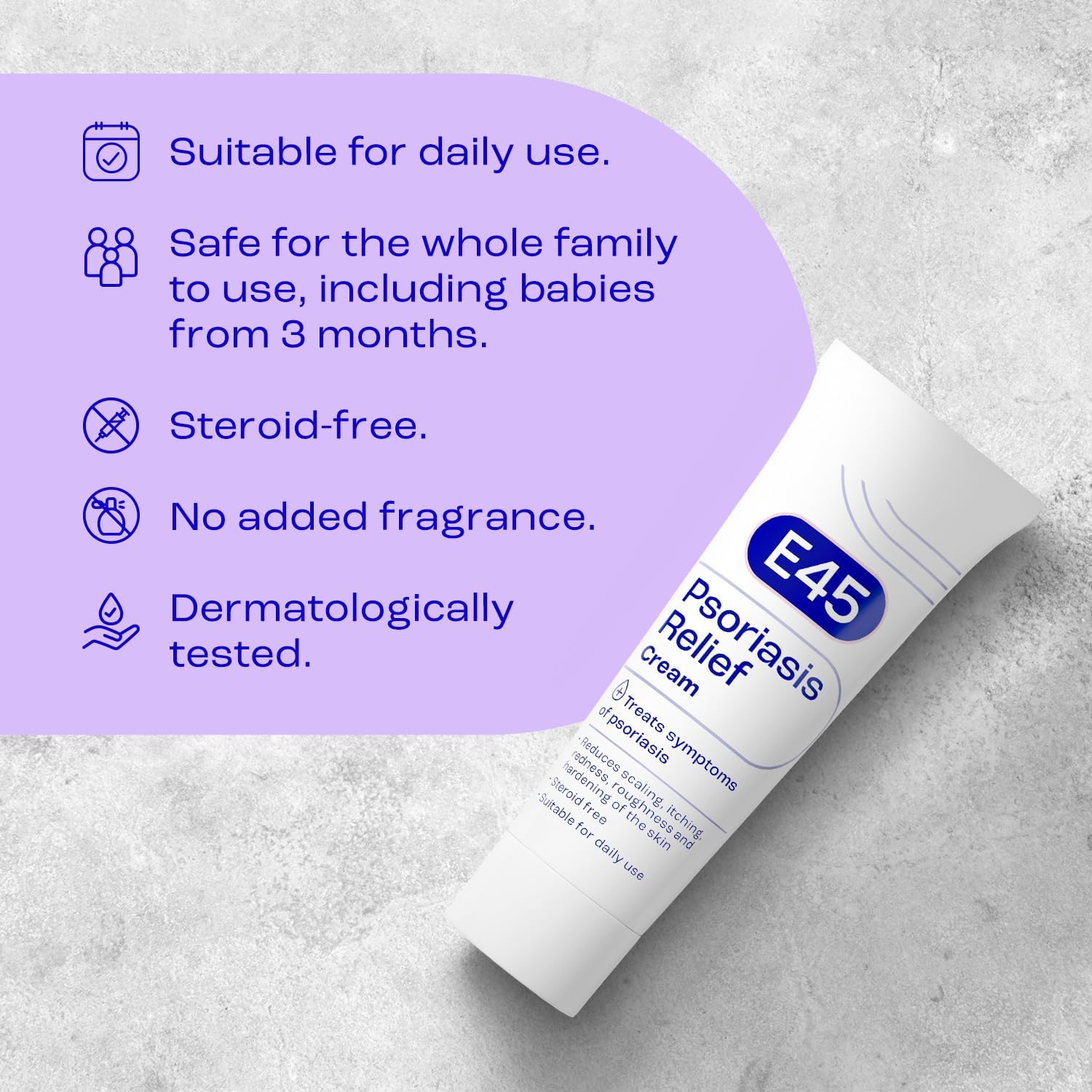 E45 Psoriasis Cream 50 ml – Treatment for Psoriasis Symptoms – to Reduce Scaling, Itching, Redness, Roughness, Dry, Hard Skin – Moisturising E45 Cream – Relieve Irritated Skin : Amazon.co.uk: Health & Personal Care