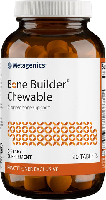 Metagenics Bone Builder Chewable - Bone Strength Supplement* - Comprehensive Mineral Support* - With Calcium, Vitamin D & Magnesium - Non-Gmo - Gluten-Free - 90 Tablets