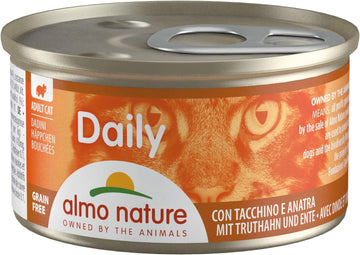 Almo+D27:G27 Nature Daily Chunks with Turkey and Duck -Grain Free-(Pack of 24 x 85g Tins)?150