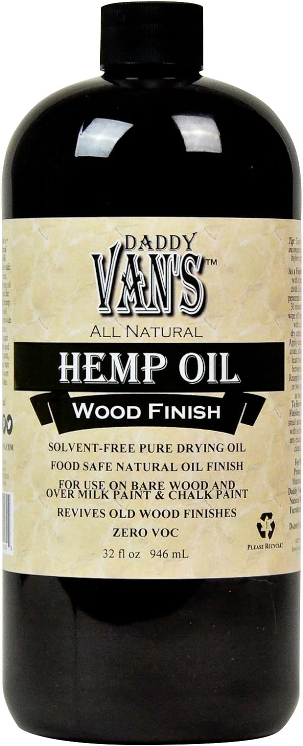 Daddy Van's All Natural Hemp Oil Wood Finish and Restorer (32 oz.)