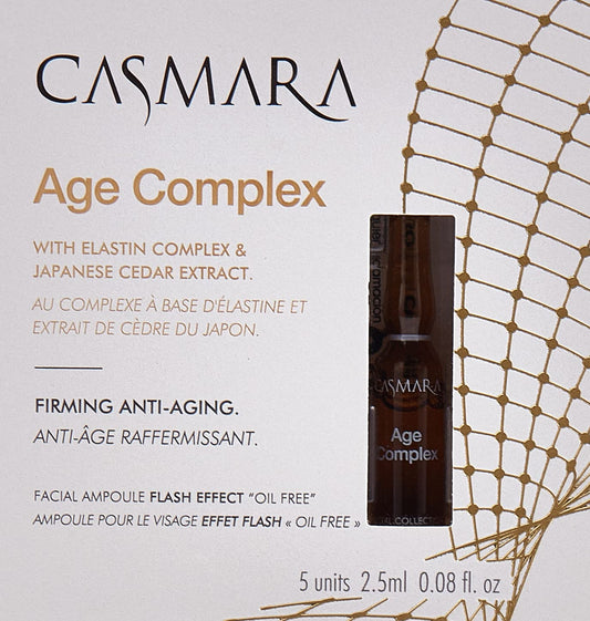 Casmara Age Complex Firming Hydrating Facial Ampoule 5 Units 2.5 Ml, Clear