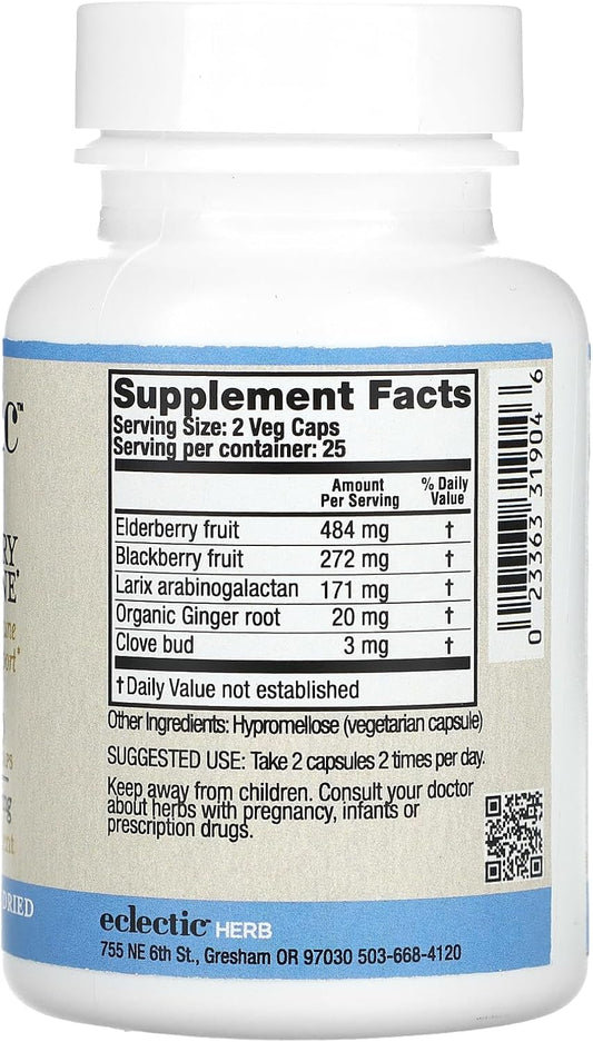 Eclectic Elderberry Immune Freeze Dried Vegetables, Green, 50 Count