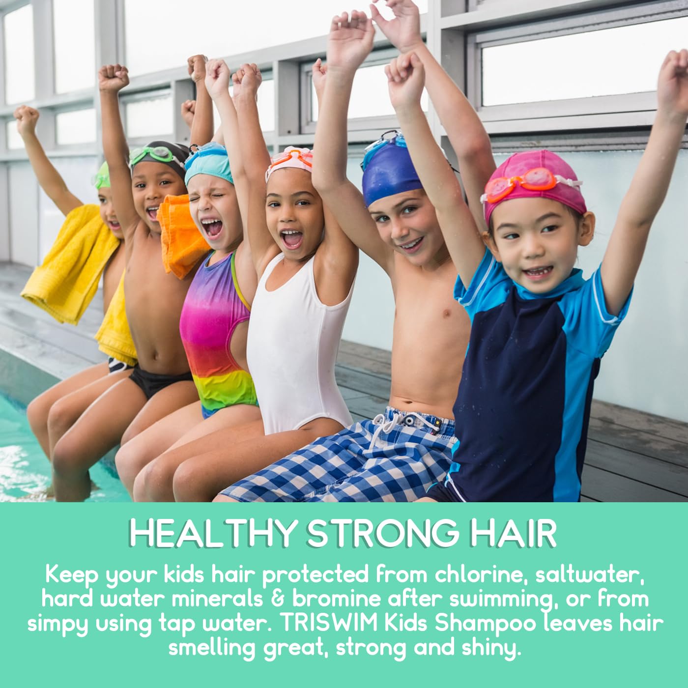 TRISWIM Kids Scented Shampoo After- Swimmer Hair Care, Chlorine Removal, Dandruff symptoms and Dry Scalp Relief : Beauty & Personal Care