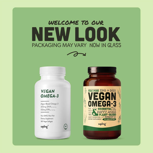 Vegan Omega 3 Supplement - Plant Based Dha & Epa Fatty Acids - Carrageenan Free, Alternative To Fish Oil, Supports Heart, Brain, Joint Health - Sustainably Sourced Algae - 60 Softgels