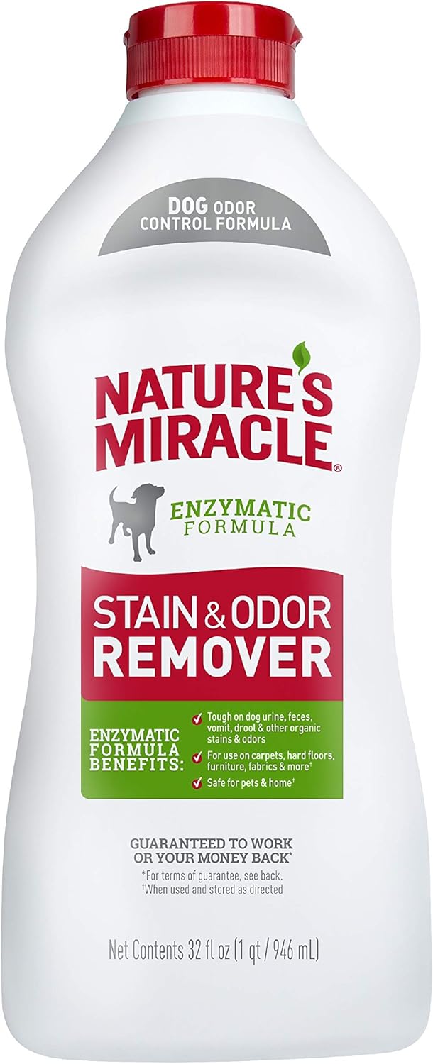 Nature'S Miracle Stain And Odor Remover Dog 32 Ounces, Odor Control Formula, Pour