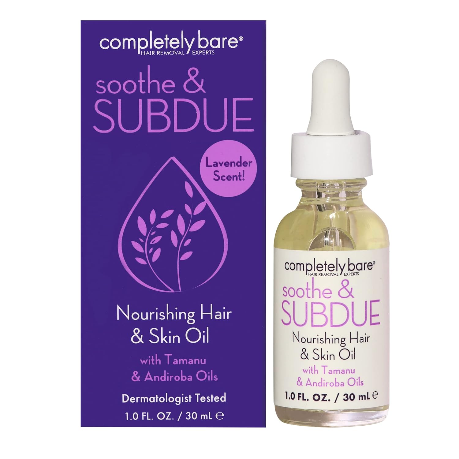 Completely Bare Soothe & Subdue Nourishing Hair & Skin Oil - Reparative Tamanu & Andiroba Oils