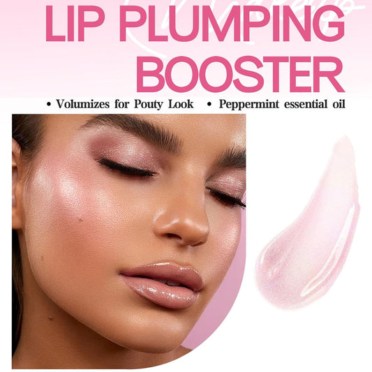 Plumping Lip Oil With Chili Extract, Slightly Spicy Lip Plumping Booster Plump For Fuller Lips Instantly, Hydrating & Nourishing, High-Shine