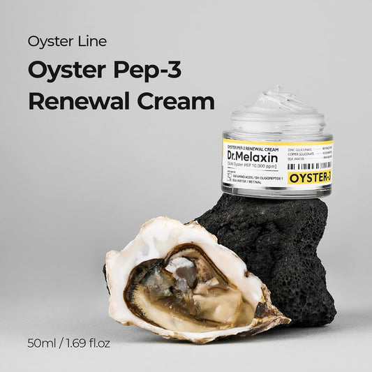 Oyster Pep3 Renewal Cream | Daily Anti-Aging Face Moisturizer, Skin Elasticity & Reduce Wrinkle, 50Ml,1.69 Fl Oz