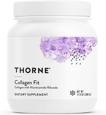 Thorne Collagen Fit - Unflavored Collagen Peptides Powder With Nicotinamide Riboside -15G Of Collagen Peptides And 14G Protein Per Serving - Nsf Certified For Sport - 17.8 Oz - 30 Servings