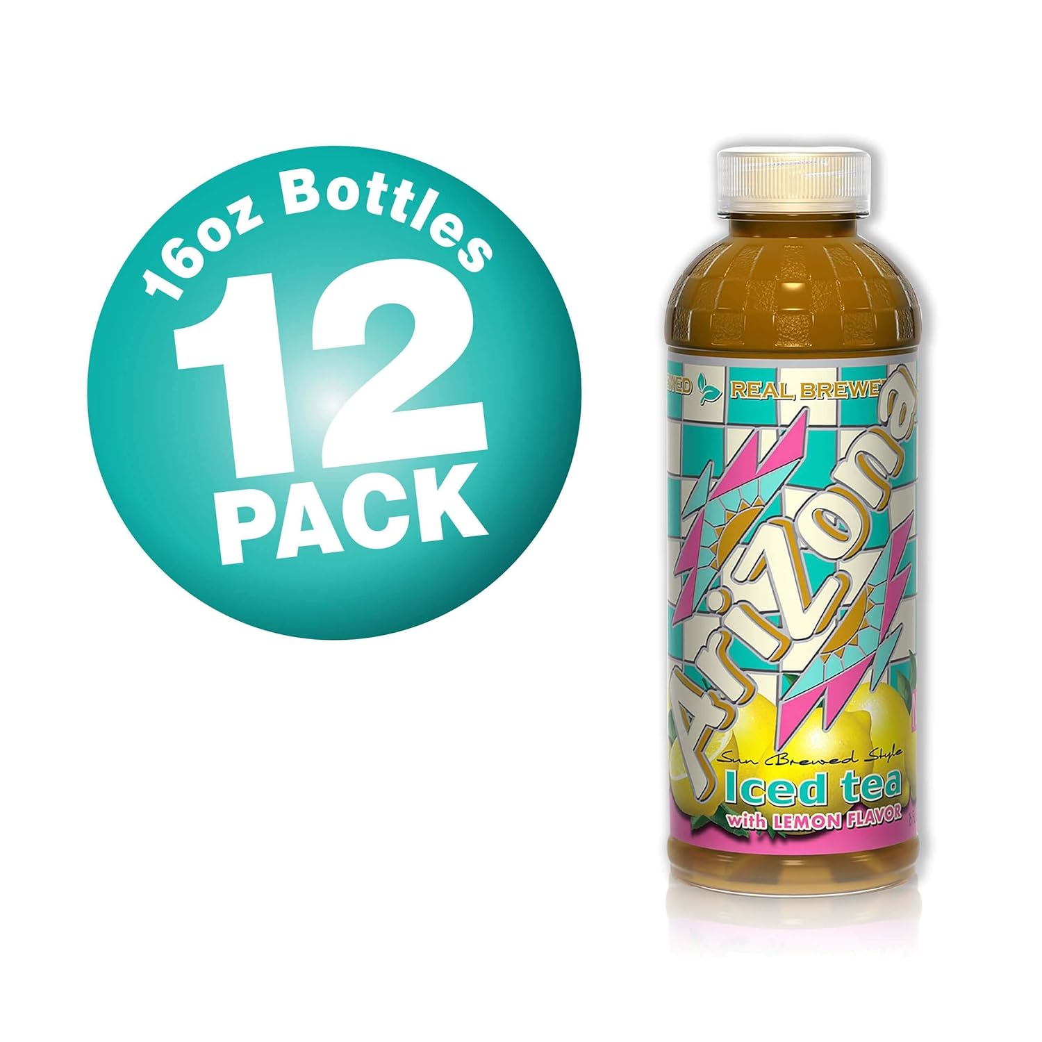 Arizona Lemon Tea - 16 Fl Oz (Pack Of 12)