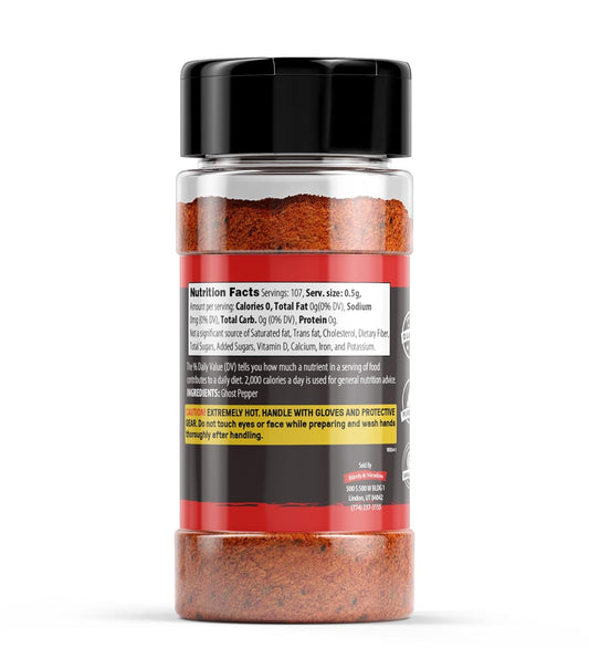 Birch & Meadow 5 Tbsp of Ground Ghost Chile Peppers, 500,000+ SHU, Sauces, Salsa