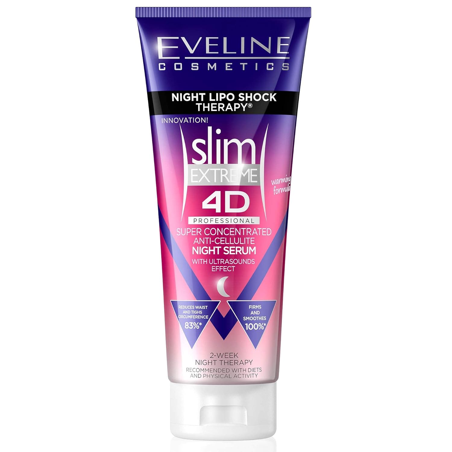 Eveline Slim Extreme 4D Cellulite Cream - Night Lipo Shock Therapy, 250Ml For All Skin Types
