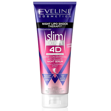 Eveline Slim Extreme 4D Cellulite Cream - Night Lipo Shock Therapy, 250Ml For All Skin Types