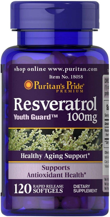 Puritan'S Pride Resveratrol 100 Mg / 120 Softgels