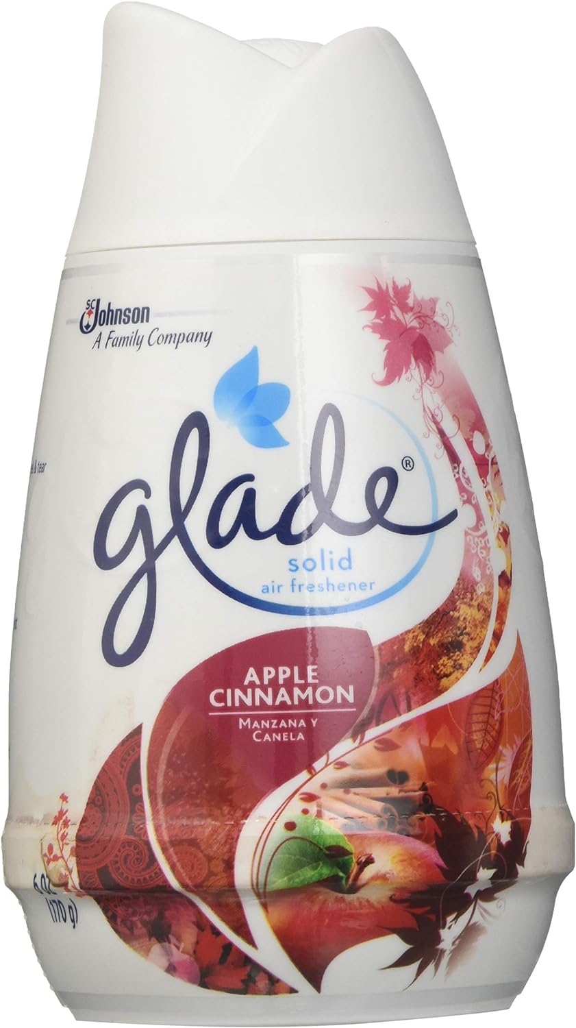 Glade Solid Air Freshener, Apple Cinnamon, 6 Ounce (12 Pack Special)