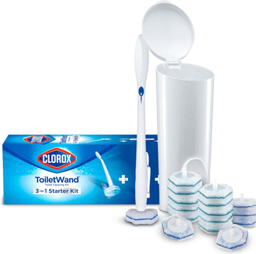 Clorox Toilet Cleaning System - Toiletwand, Storage Caddy And 16 Heads (Package May Vary)