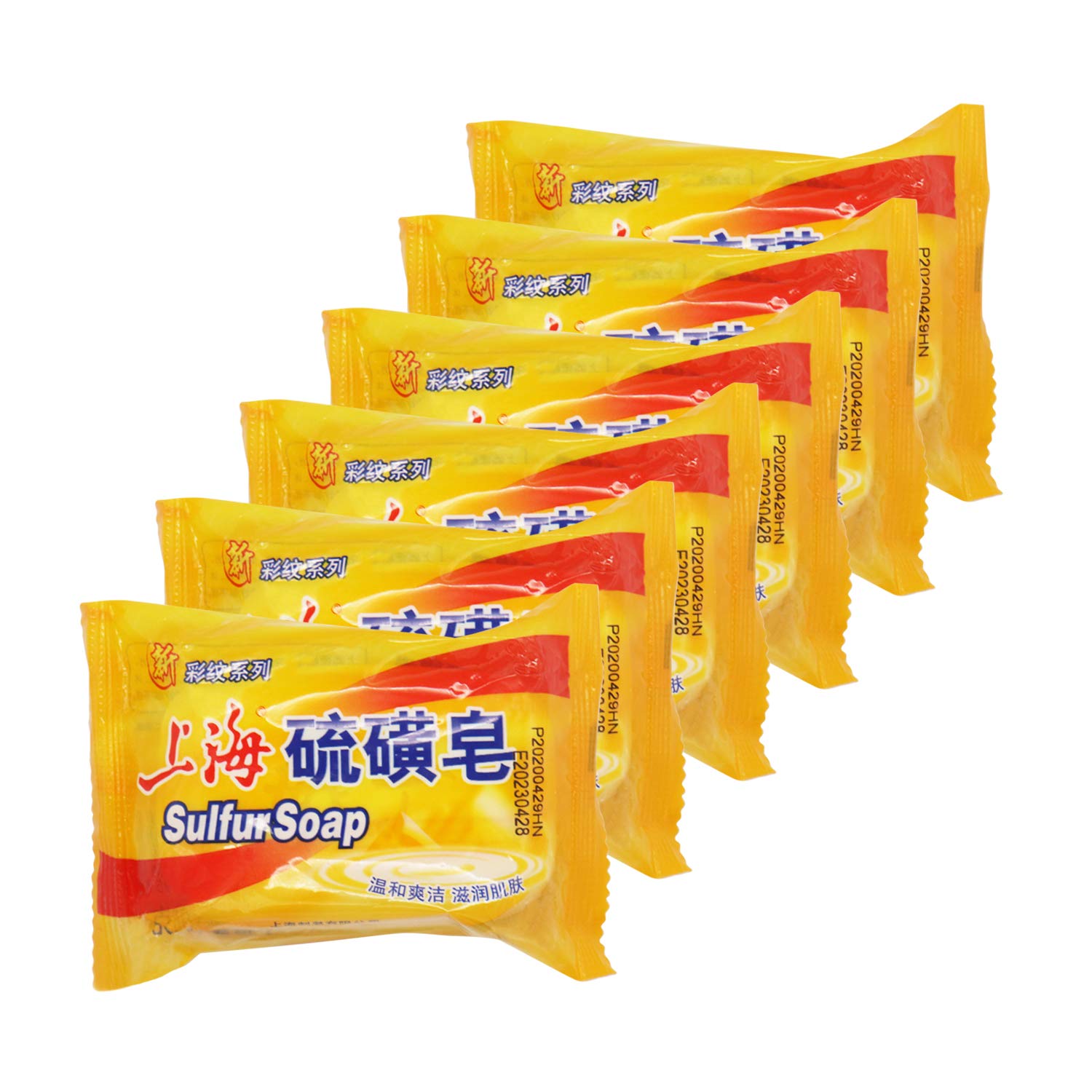 Bee & Flower Shanghai Sulfur Soap 10% Sulfur Soap Bar Face And Body Acne Treatment Sulphur Bar Soaps 3.4 Oz