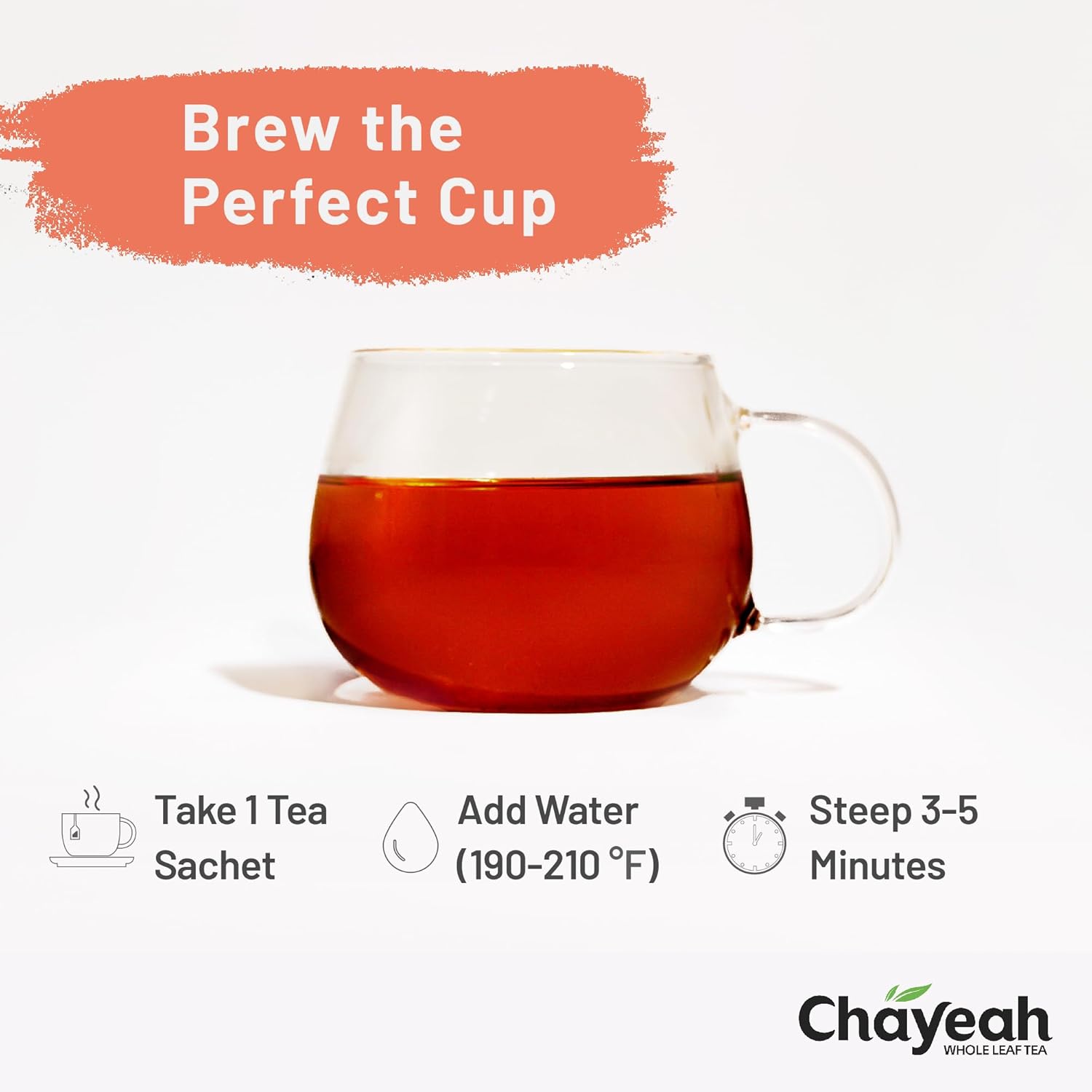 Chayeah, Earl Grey, Darjeeling And Yunnan Black Teas With Bergamot Essentials, Usda Organic, Caffeinated (16 Pyramid Tea Sachets)