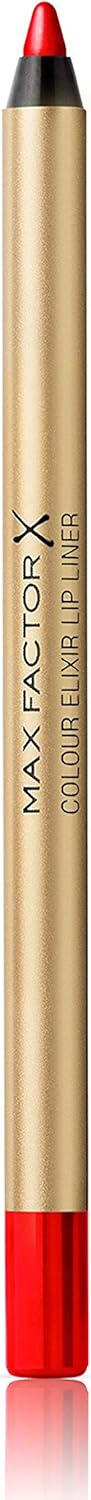 Max Factor Colour Elixir Moisturising Lip Liner, 10 Red Rush, 1.2 G