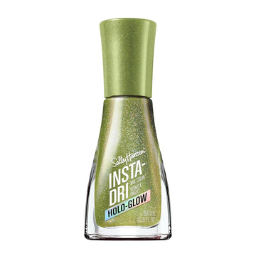 Sally Hansen Insta-Dri® Holo-Glow, Limelight, Quick Dry, Long Lasting, Streak-Free Shine, Metallic Green Nail Polish