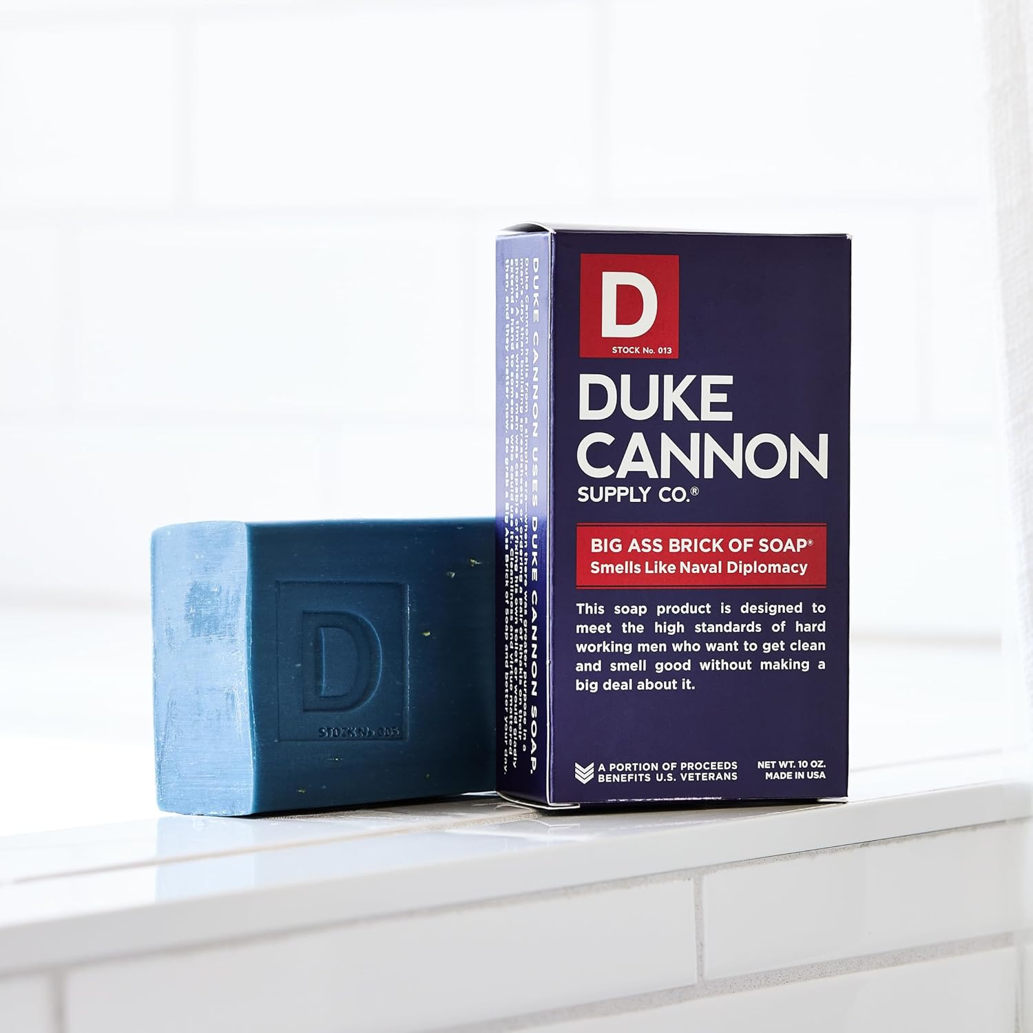 Duke Cannon Supply Co. Men'S Bar Soap - 10 Oz. Big American Brick Of Soap By Duke Cannon - Naval Diplomacy : Bath Soaps : Beauty & Personal Care