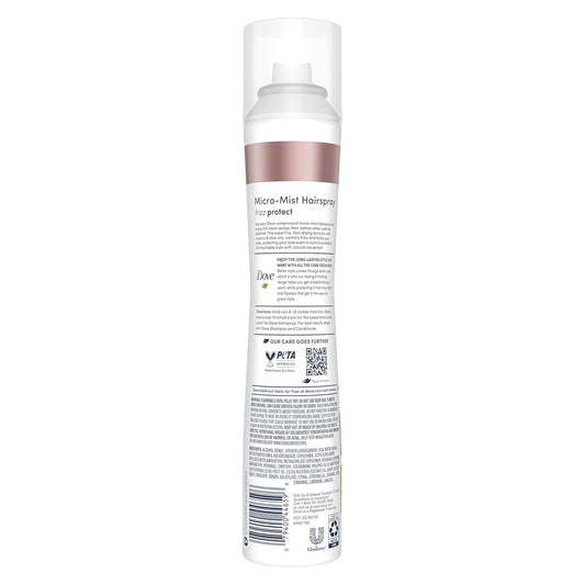 Dove Style + Care Hairspray Flexible Hold, Micro Mist, 5.5 Oz, Pack Of 6