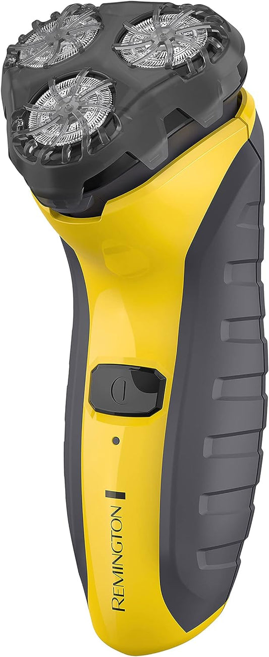 Remington Virtually Indestructible Rotary Shaver 5100, Electric Razor For Men, 100% Waterproof Design, Yellow