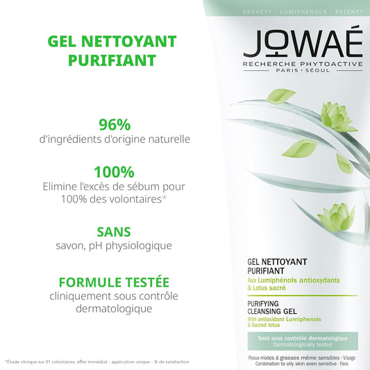 Jowaé Purifying Cleansing Gel Tube, 6.76 Fl. Oz