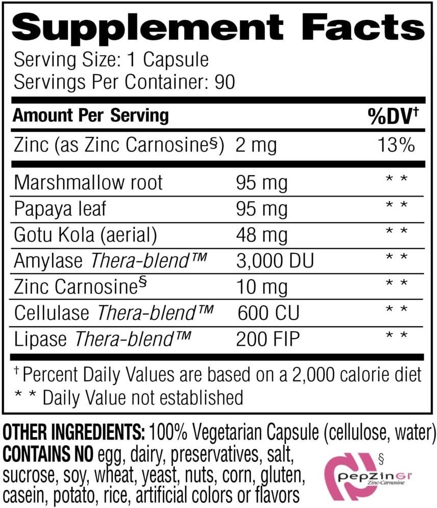 Enzyme Science Acid Calm, 90 Capsules – for Occasional Heartburn and Indigestion – Digestion Enzyme Supplement – Digestive Aid – Vegetarian Capsules : Health & Household