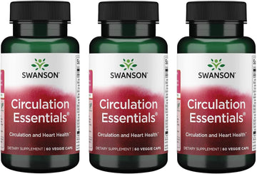 Swanson Circulation Essentials 60 Veg Capsules (3 Pack)